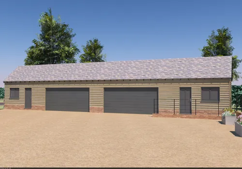 Barn 4 3D Render